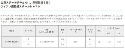【シャフトカスタム】スリクソン ZXi5 RKT【N.S.PRO ZELOS 8】（5～PW）6本セット