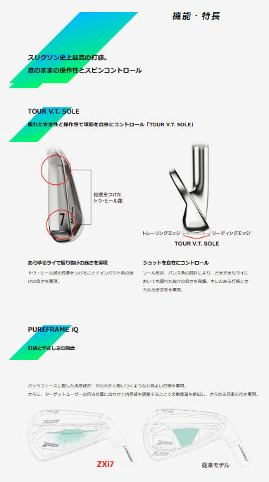 【シャフトカスタム】スリクソン ZXi7 RKT【Dynamic Gold HT】（5～PW）6本セット【プロパー】